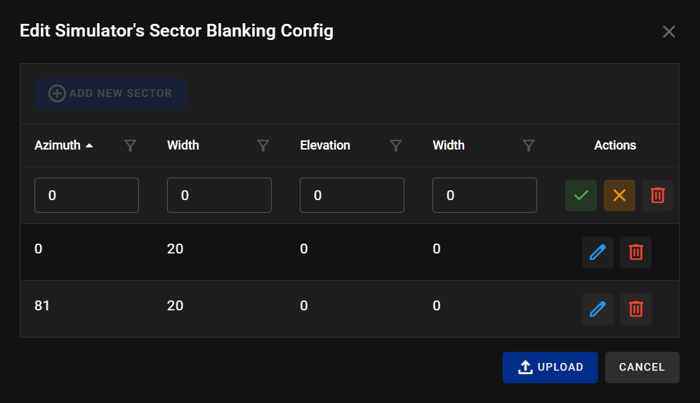 Add New Sector