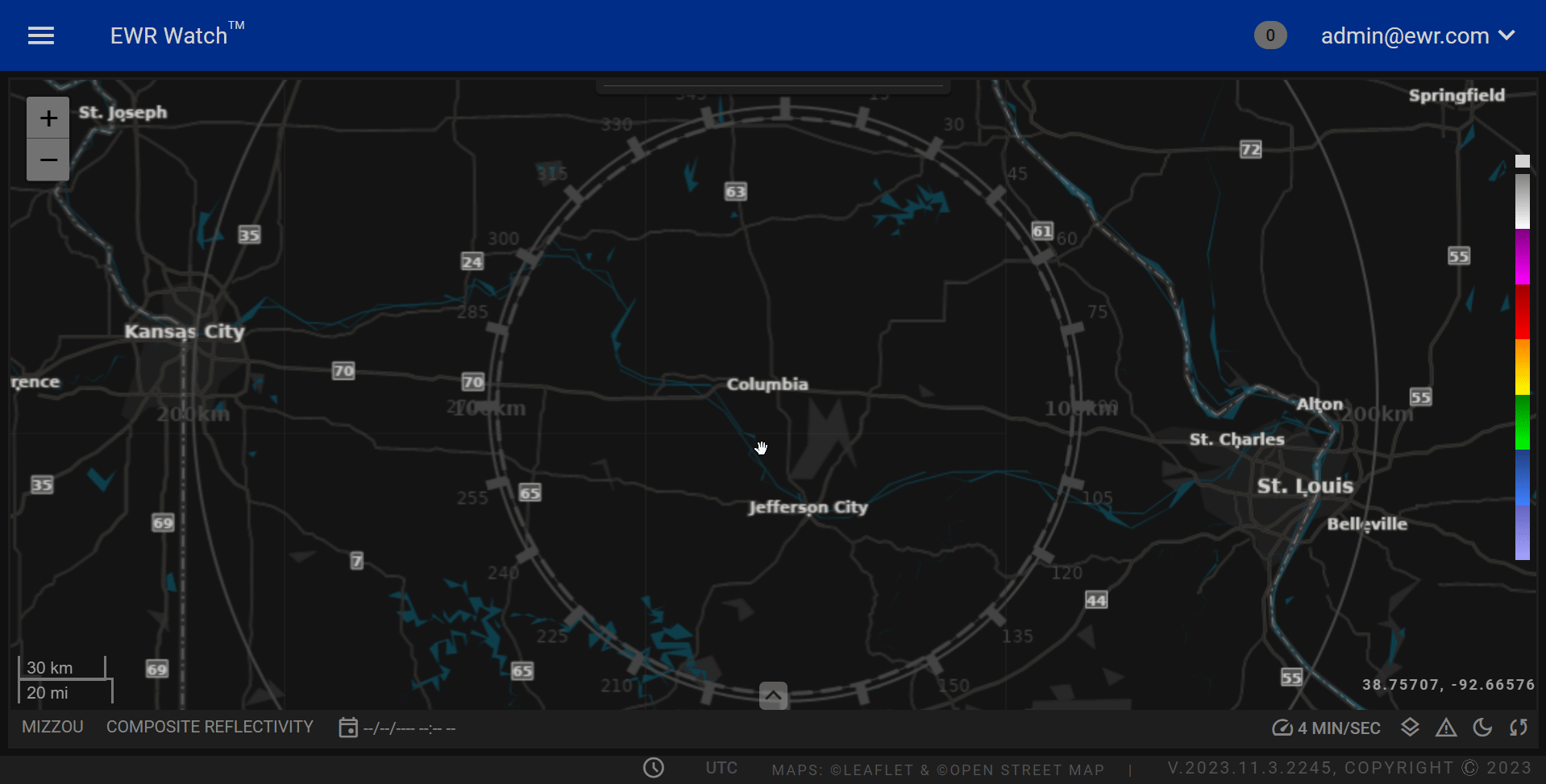 Panning the map
