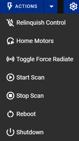 Actions Dropdown
