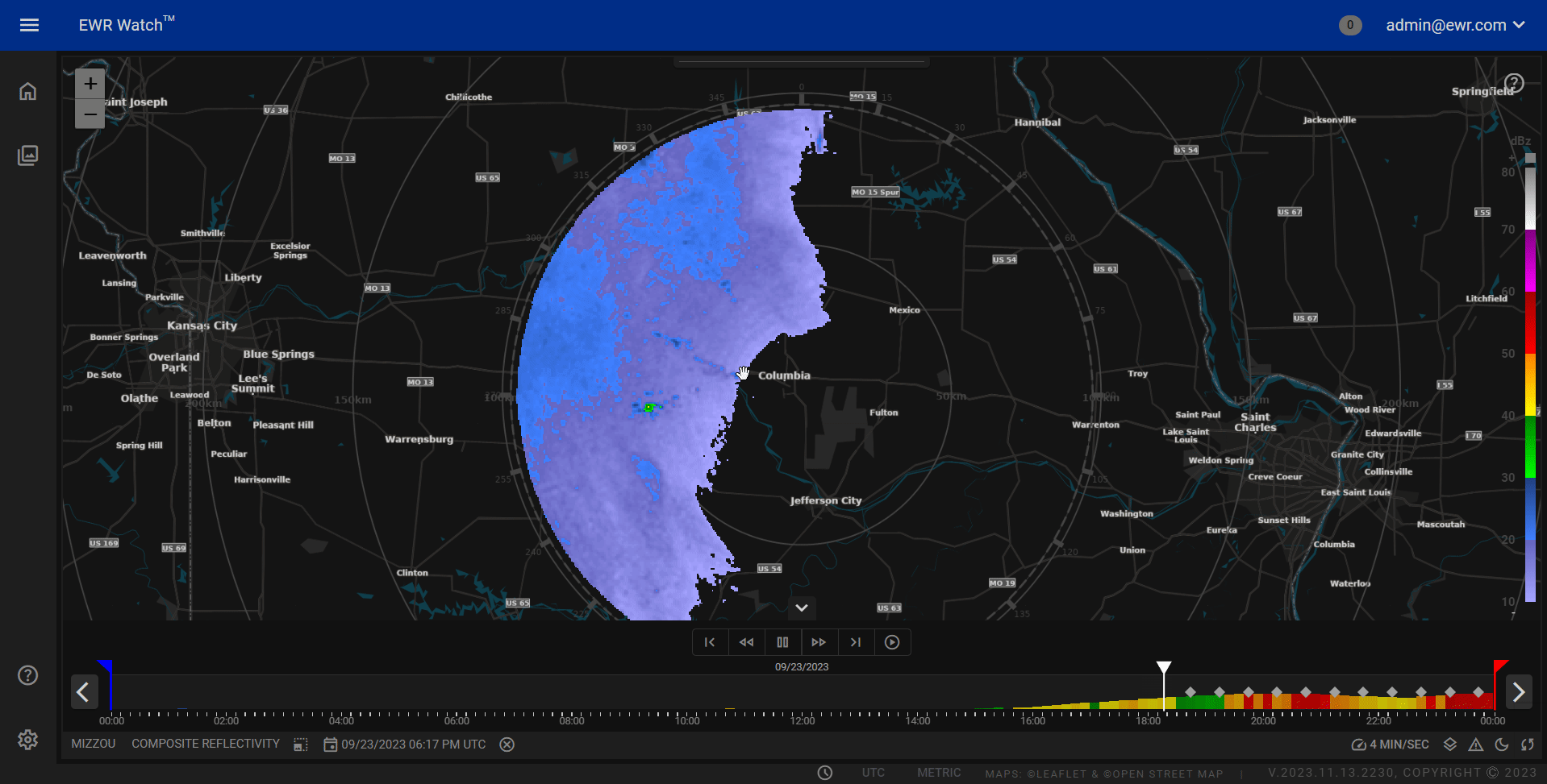Radar Selection & Calendar