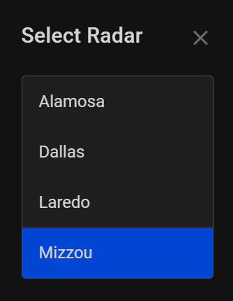 Choose A Radar